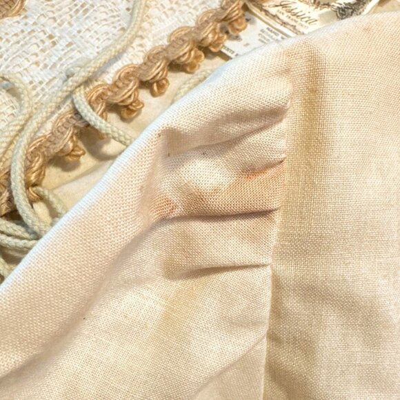 Gunne Sax Jessica Vintage 70s Ivory Natural Poplin Cotton Prairie Maxi Dress 7 - Picture 6 of 7